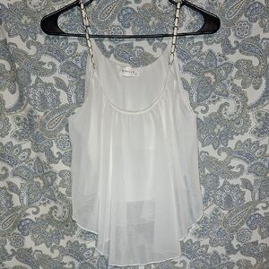 Poetry Elegant White Camisole Top